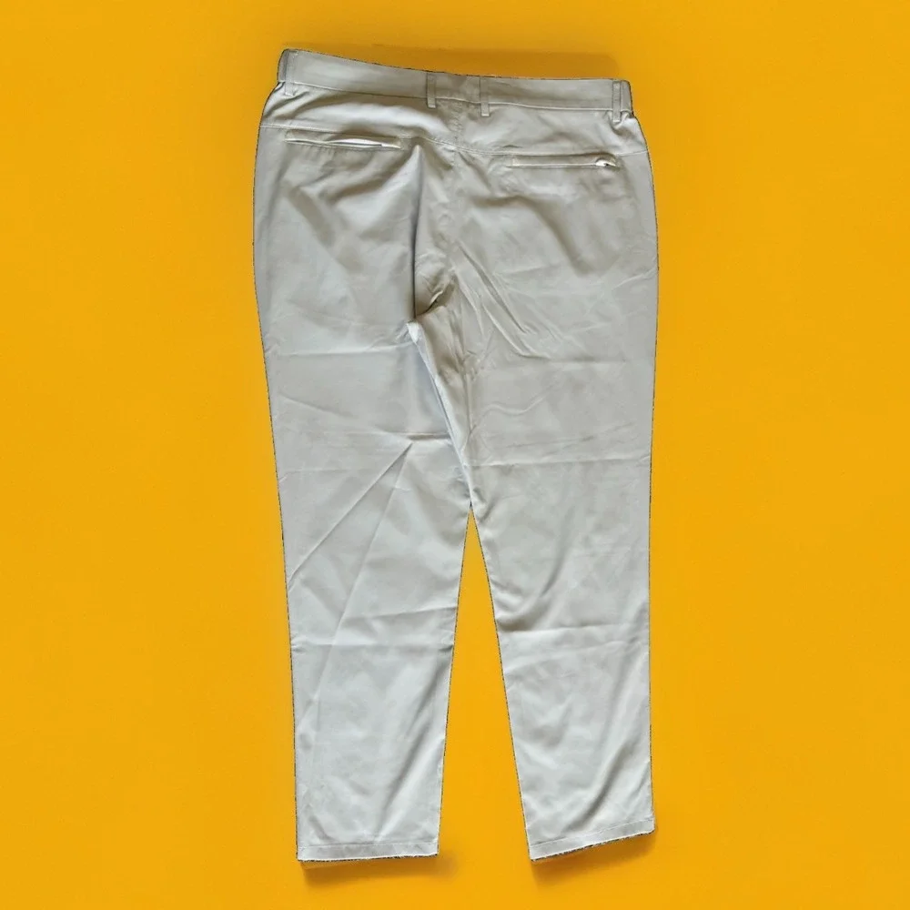 Jack Archer Men's Jet Setter Pant 35 x 30 Stone Beige Golf Chino Tech Pants Men